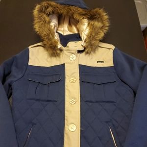 Matix Navy and Tan Coat